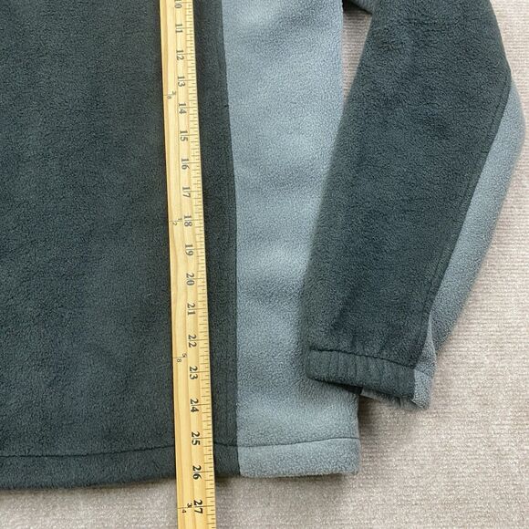 Columbia Men’s Fleece Jacket Size S Two Tone Gray Black Full Zip - Picture 6 of 9